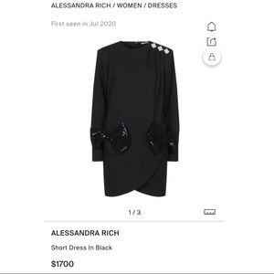 🚫SOLD🚫 Alessandra Rich sequin bow crystal dress